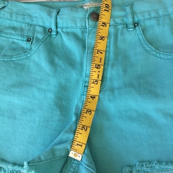 Free People cut off distress denim frayed - Picture 6 of 9